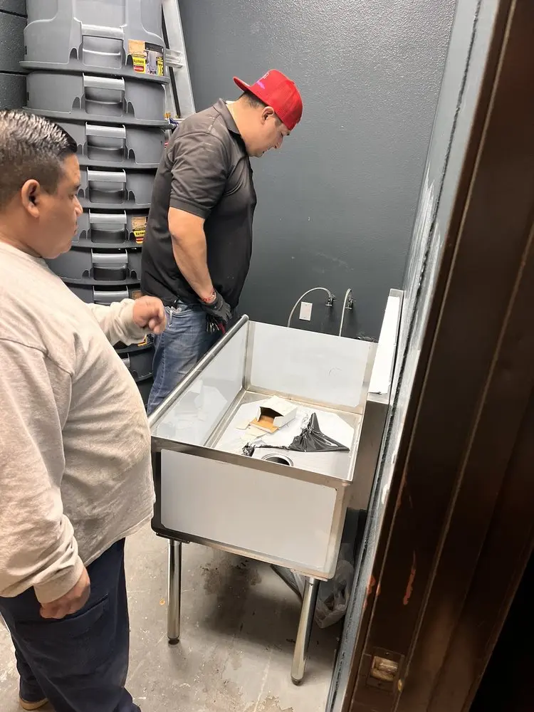 Commercial plumbing and sink installation in Douglass