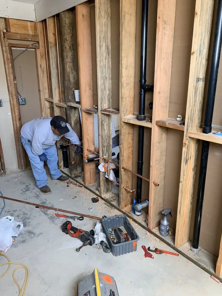 Commercial rough-in plumbing for Gas Line Repair in Douglass